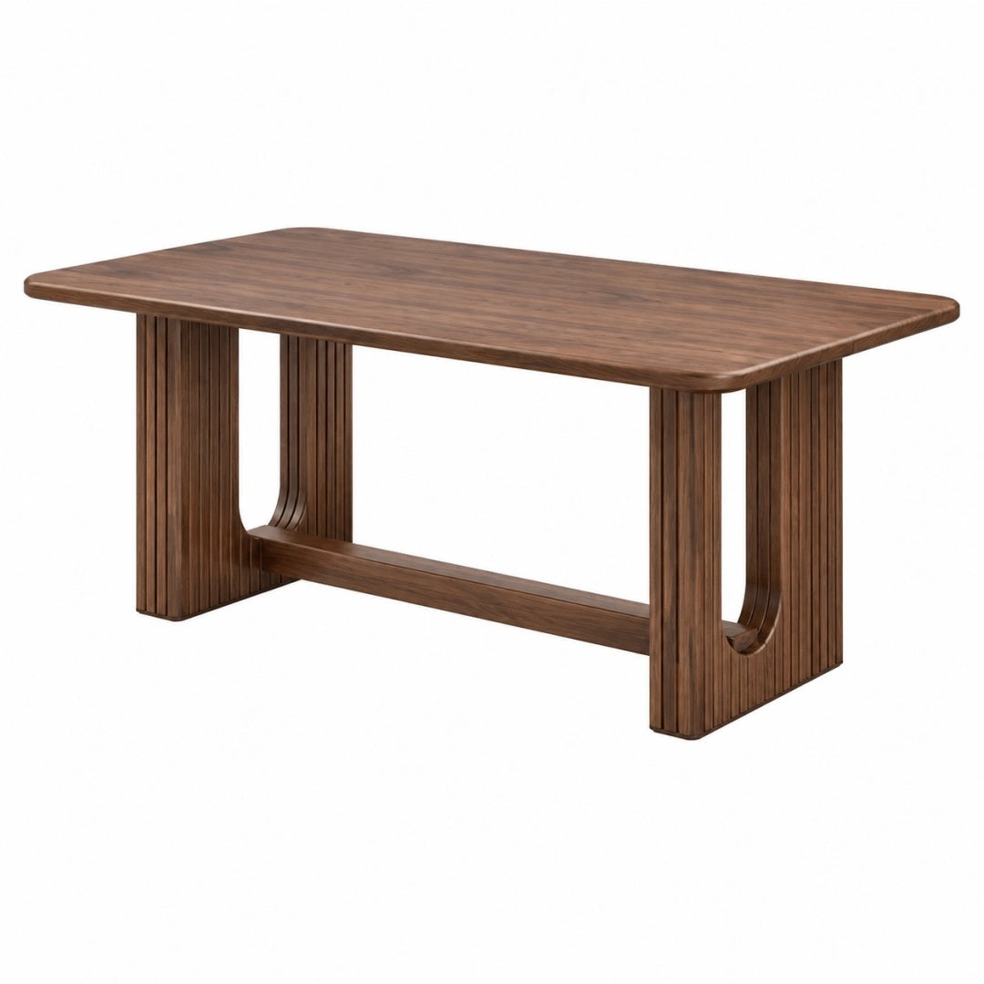 Esstisch 160 x 80 x 75 cm Holz braun - rechteckiger Tisch im modernen Stil